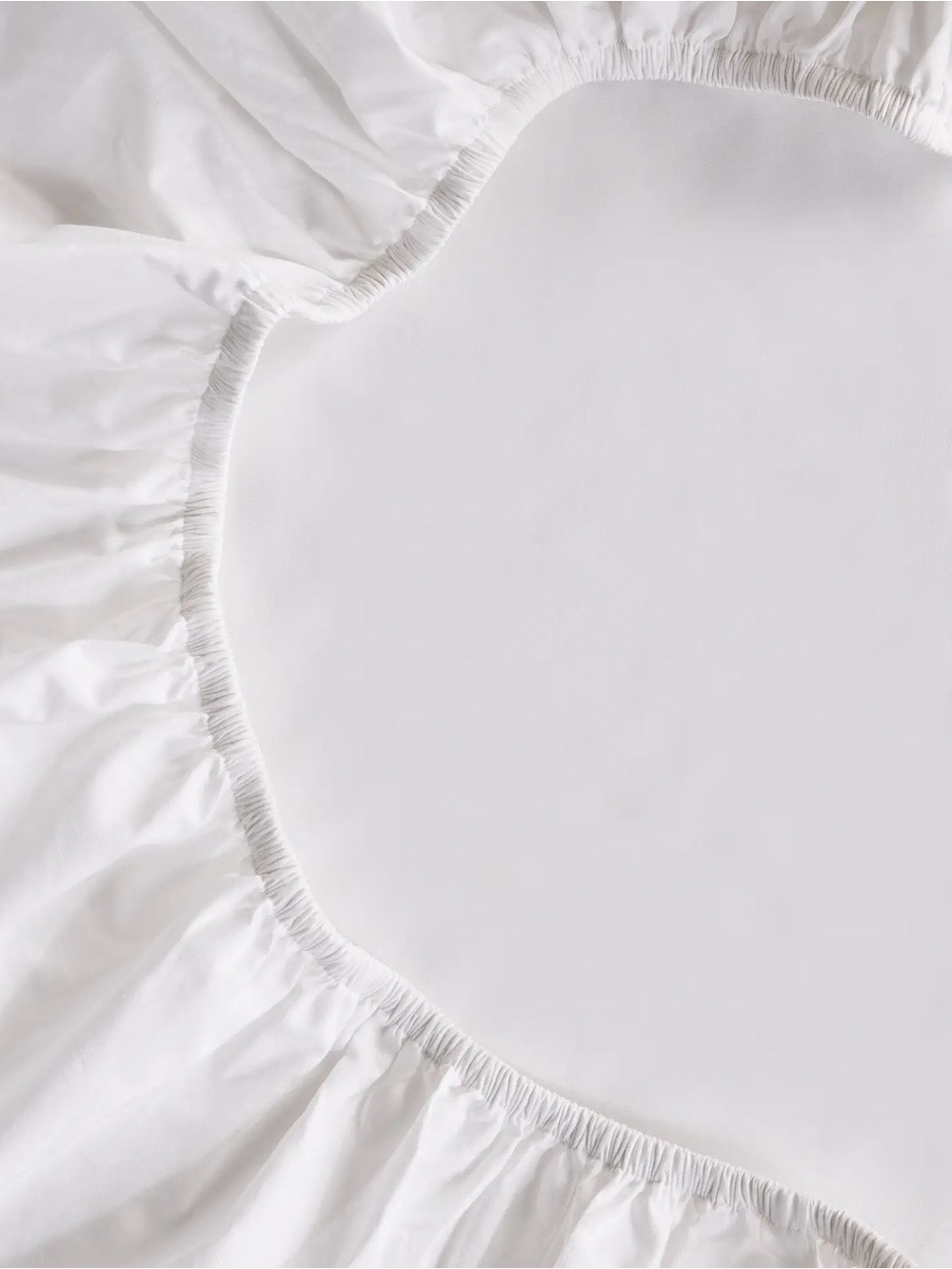 NEW Quince Organic Crisp Percale Sheet, King (White) - Picture 5 of 6